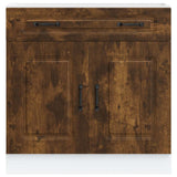 Kitchen Base Cabinet Kalmar Smoked Oak Engineered Wood 853502