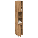 Bathroom Cabinet Artisan Oak 30x30x190 cm Engineered Wood 857200