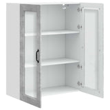 Wall Glass Cabinet PORTO Concrete Grey 80 x 31 x 100 cm 885508