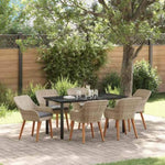 Dining Set Light grey Poly rattan 3261716