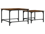 Nesting Coffee Tables 2 pcs Smoked Oak Engineered Wood 838920