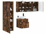 Bathroom Cabinet Set 5 pcs Smoked Oak 43 x 16 x 62.5 cm 3407347