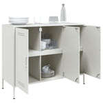 ZNTS Sideboard White 100.5x39x79 cm Steel 843029