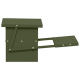 Chicken Treadle Feeder Olive Green 48.5 x 39.5 x 19 cm 874673