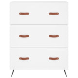 Highboard White 69.5x34x180 cm Engineered Wood 3195819