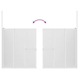 Shower Bath Screen Wall L Shape 70 x 120 x 137 cm 4 Panels Foldable 140787