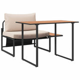 Outdoor Steel Seating 2 pcs Taupe Steel 42004139