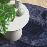 Shaggy Rug High Pile NAVARRA Navy 240x240 cm Polyester 4102931