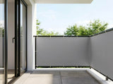 Balcony Privacy Screen 150 x 800 cm Polyester Light Grey 42036284