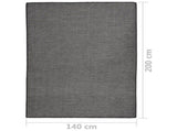 Outdoor Flatweave Rug 140x200 cm Grey 340775