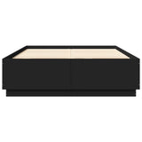 Bed Frame with LED without Mattress Black 160x200 cm 3209598