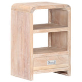 ZNTS Bedside Table 40x30x60 cm Solid Acacia Wood 289632