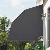 Balcony Privacy Screen 210 x 210 cm Polyester Black 42000935