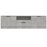 TV Cabinet Concrete Grey 140x35x40 cm Engineered Wood 811452