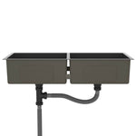 Handmade Kitchen Sink Black Stainless Steel 51525