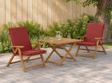 High Back Chair Cushion GEMERT 2 pcs 100% Polyester Red 945885