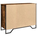 Sideboard Smoked Oak 101x35.5x74.5 cm Engineered Wood 848556