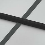 Interior Door Slim Black 83x201.5 cm Tempered Glass and Aluminium 155127