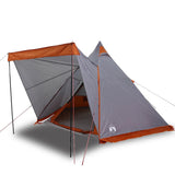 ZNTS Family Tent Tipi 6-Person Grey and orange Waterproof 4009440