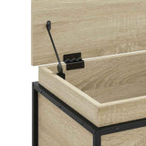 Storage Box with Lid Sonoma Oak 60x40x51.5 cm Engineered Wood 848795