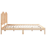 Extra Long Bed Frame without Mattress 200x220 cm Solid Wood 3309235