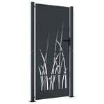 Garden Gate Anthracite 105x180 cm Steel Grass Design 153170