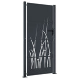 Garden Gate Anthracite 105x180 cm Steel Grass Design 153170