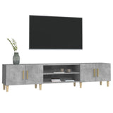 TV Cabinet Concrete Grey 180x31.5x40 cm Engineered Wood 816260
