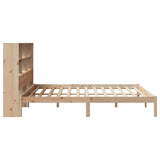 Bookcase Bed without Mattress 180x200 cm Super King Solid Wood Pine 3321593