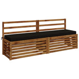 2-Piece Bench Cushions SOEST 2 pcs 100% Polyester Black 949965