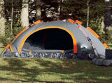 Camping Tent 4-Person Grey and Orange Quick Release 4004171