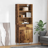 Highboard Old Wood 69.5 x 34 x 180 cm Engineered Wood 3415646