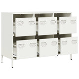 Sideboard White 101.5x39x73.5 cm Cold-rolled Steel 851267