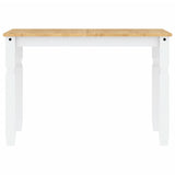 Dining Table Corona White 112x60x75 cm Solid Wood Pine 4005716