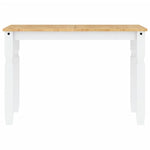 ZNTS Dining Table Corona White 112x60x75 cm Solid Wood Pine 4005716