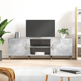 TV Cabinet Concrete Grey 150x30x50 cm Engineered Wood 829080