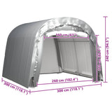 Storage Tent 300x300 cm Steel Grey 3079586