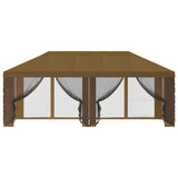 Gazebo Cover with Sidewalls Taupe 600.5 x 300.5 cm Polyester 900440
