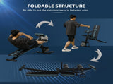 Foldable Weight Bench, Adjustable Strength Training Sit Up Ab Bench, Incline/Decline, Blue T3398P425049