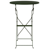 Bistro Table Dark Green 50 x 71 cm Powder-coated Steel 42002961