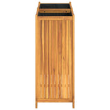 Garden Planter with Liner 84x42x100 cm Solid Wood Acacia 366439