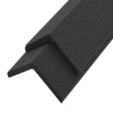 5 pcs Decking Angle Trims WPC 170 cm Black 45020