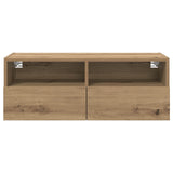 TV Wall Cabinets Wall-mounted 2 pcs Artisan Oak 80 x 30 x 30 cm 882931