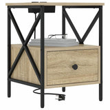 Bedside Cabinet Sonoma Oak 41.5 x 40.5 x 55 cm Engineered Wood 859552