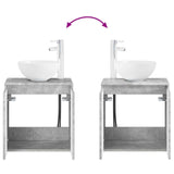 Bathroom Furniture Set 2 pcs Concrete Grey Engineered Wood 3404027