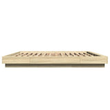 Bed Frame without Mattress Sonoma Oak 180x200 cm Super King 3281170