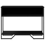 ZNTS Console Table Black 100x35x74.5 cm Engineered Wood 848529