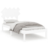 Bed Frame without Mattress White 90x190 cm Single Solid Wood 3104834