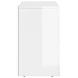 Sideboard High Gloss White 80.5 x 35 x 59 cm Engineered Wood 891328