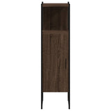 Bathroom Cabinet Brown Oak 33x33x120.5 cm Engineered Wood 842470